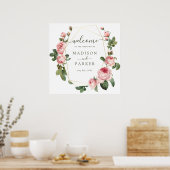 Poster Mariage Rose Vintage rose (Cuisine)