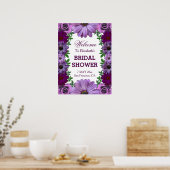Poster Mariage Royal Fleuriste sous le signe du Violet (Cuisine)
