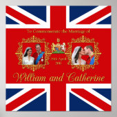 Poster Mariage royal - William et Kate (Devant)