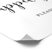 Poster Mariage rustique Buffet apéritifs Signe (Coin)