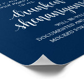 Poster Mariage Rustique Moderne : Bar Ouvert et Shenaniga (Coin)