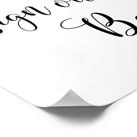 Poster Mariage rustique Signe notre baril Guestbook Signe (Coin)