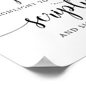 Poster Mariage rustique Signez notre Bible Guest Book Sig (Coin)