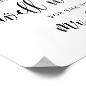 Poster Mariage Rustique S'Il Vous Plaît Laisser Votre Voe (Coin)