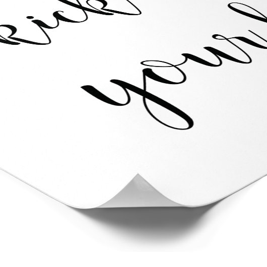 Poster Mariage rustique Te frappe les talons Signal (Coin)