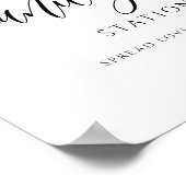 Poster Mariage Sanitizer Signes Distances sociales PPE (Coin)