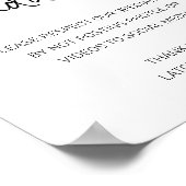 Poster Mariage sans médias sociaux (Coin)