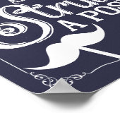 Poster Mariage selfie photo stand signe élégant (Coin)