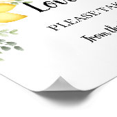 Poster Mariage Shower de Mariée Prends un Trait Lemons &  (Coin)