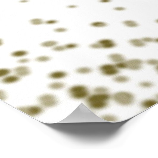 Poster Mariage Siège 12 Table Gold Confetti (Coin)