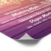 Poster Mariage Signature Boisson Menu Champagne Verre Boi (Coin)