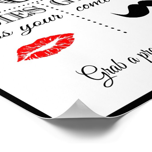 Poster Mariage signe Photo Booth (Coin)