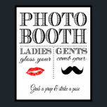 Poster Mariage signe Photo Booth<br><div class="desc">panneau de signalisation copyright Leanne of the arty Apples</div>