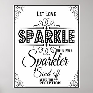 Poster Mariage signe Sparkle envoyer l'affiche