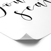 Poster Mariage S'Il Vous Plaît Trouver Votre Siège (Coin)