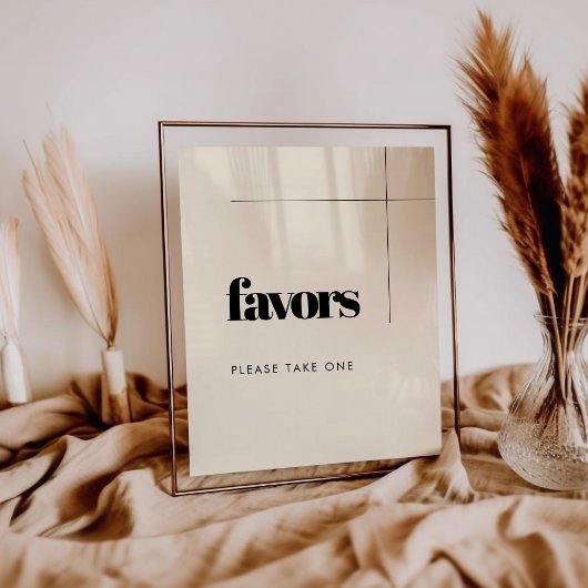 Poster Mariage simple, élégant et chic Symbole des faveur