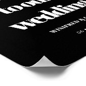 Poster Mariage simple et élégant (Coin)