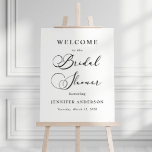 Poster Mariage Simple Moderne Noir Enterrement de Vie de 