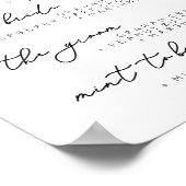 Poster Mariage S'more Bar Menu Signal, Smore Recette Post (Coin)