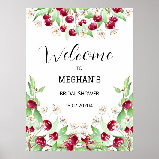 Poster Mariage sous la pluie de cerises (Devant)