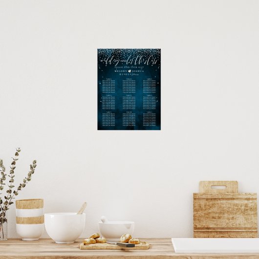 Poster MARIAGE SOUS LE GRAPHIQUE DE SIÈGE DES ÉTOILES|do- (Cuisine)