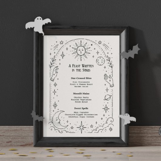 Poster Mariage sous les étoiles célestes de lune