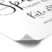 Poster mariage sparkler envoyer mariage (Coin)