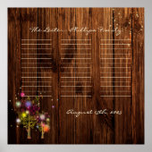 Poster Mariage Spiral rustique Country (Devant)