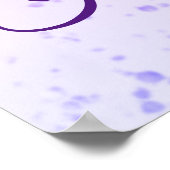 Poster Mariage sud-indien Tamil Telugu violet bleu (Coin)