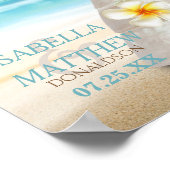 Poster Mariage sur la plage (Coin)