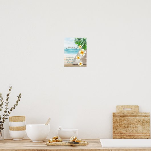 Poster Mariage sur la plage (Cuisine)