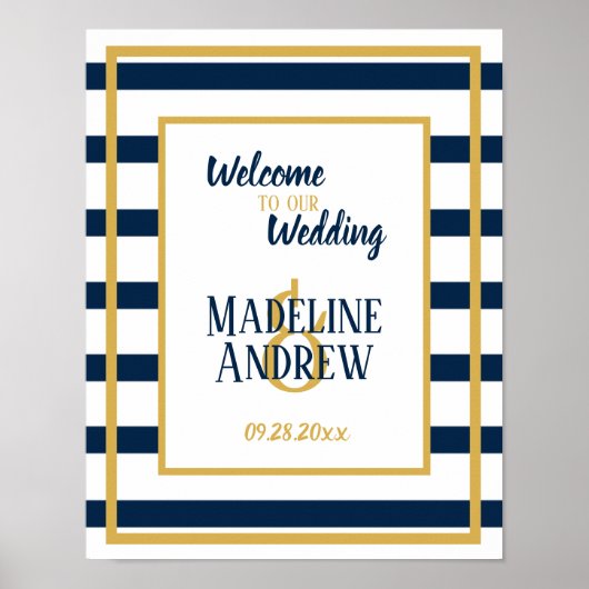 Poster Mariage sur mesure de la Marine (Devant)
