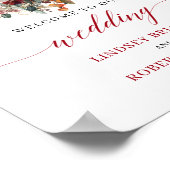 Poster Mariage sur table basse Bohème Eucalyptus d'automn (Coin)