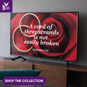 Poster Mariage THREEFOLD CORD Christian Frame Art pour la