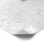 Poster Mariage timeline promgram argent parties scintilla (Coin)