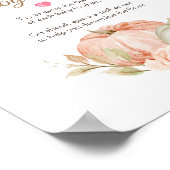Poster Mariage Tomber Amoureux Devinez la Nourriture pour (Coin)