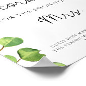 Poster Mariage Tournesol Devinez Combien de Bouchons (Coin)