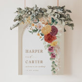 Poster Mariage Tropical Bohème Champêtre Floral de Bienve