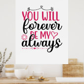 Poster Mariage Tu Seras Toujours Mon (Cuisine)