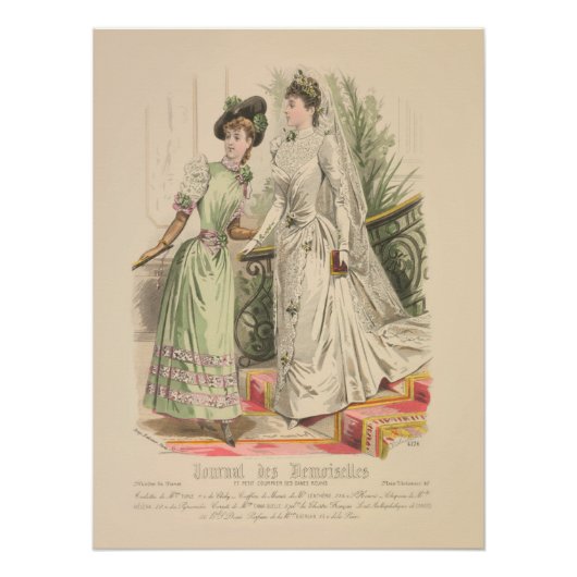 Poster Mariage victorien Publicité Vintage (Devant)