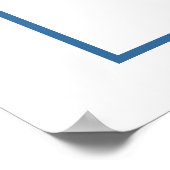 Poster mariage vintage bleu aquarelle (Coin)