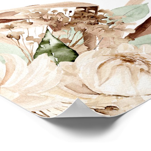 Poster Mariage Welcome Board en espagnol (Coin)