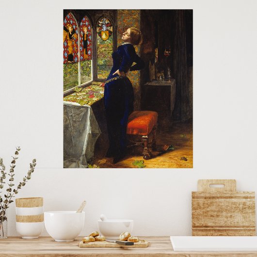 Poster Mariana - John Everett Millais (Cuisine)