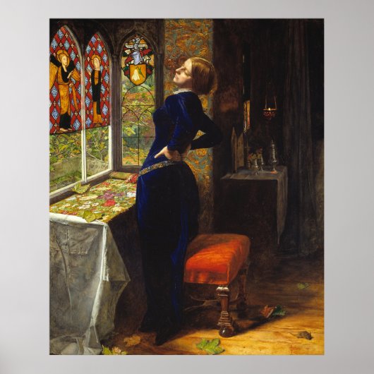 Poster Mariana - John Everett Millais (Devant)