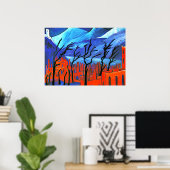 Poster Marianne von Werefkin - Rote Stadt (Bureau à domicile)