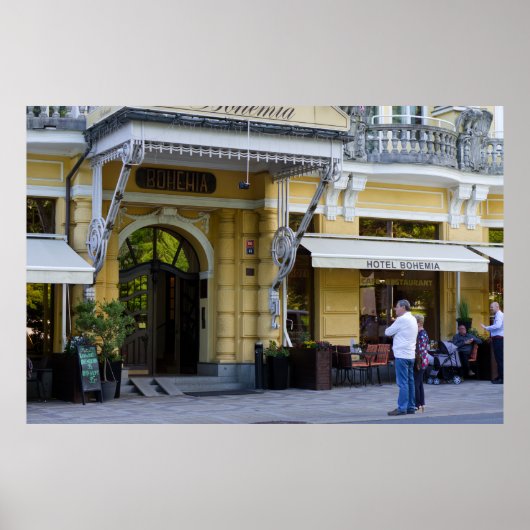Poster Mariánské Lázně, République tchèque - Elegant Hote (Devant)