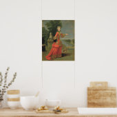 Poster Marie-Adelaide de Savoie en robe de chasse (Cuisine)