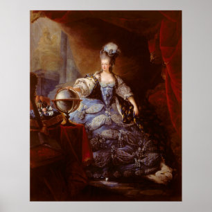 Poster Marie Antoinett of Austria by Jean Baptiste Dagoty
