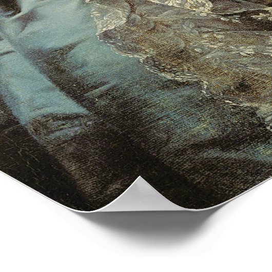 Poster Marie Antoinette avec un Rose, 1783 (Coin)