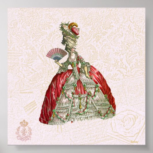 Poster Marie Antoinette Canvas Giclee (Devant)